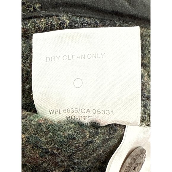 Woolrich Mens Outdoor Wool Jacket M Green Made In China - Picture 8 of 8